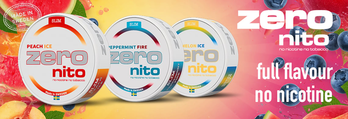 Zeronito, ingen nikotin - olika smaker